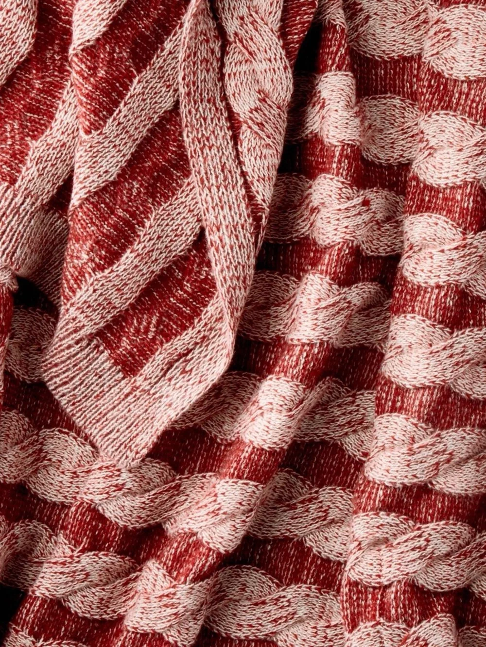 Threshold™ designed with Studio McGee Twisted Cable Throw Blanket 50”x60” Burgun